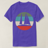 Zeilboot Zeilboot Varen Retro 1 T-shirt (Design voorkant)