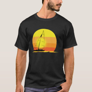 Zeilboot Zeilboot Zeilboot T-shirt Retro Sun Gift