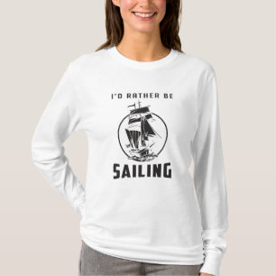 Zeilboot zeilboot zeiler kapitein grappig cadeau i t-shirt