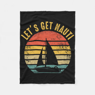Zeilboot - Zeilboot Zeiler Let's Get N Fleece Deken