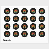 Zeilboot - Zeilboot Zeiler Let's Get N Ronde Sticker (Vel)