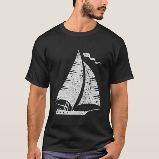 Zeilboot Zeilboot Zeiljacht Zeiljacht Motief T-shirt (Voorkant)