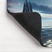 Zeilboot Zeilen op Moonlit Water Muismat (Hoek)