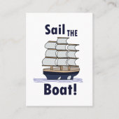 Zeilboot Zeilen Zeiler Visitekaartje (Voorkant)