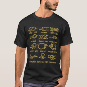 zeilboot zeilknopen nautische knopen t-shirt