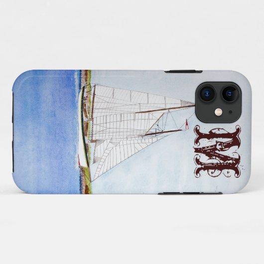 Zeilboot Zeilschip OCEA Monogram IPHONE 5 Hoesje (Achterkant (horizontaal))