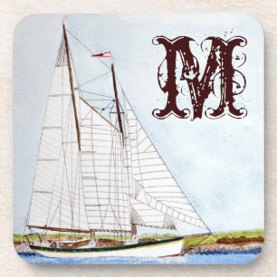 Zeilboot Zeilschip Zeilschip Ocea Monogram Drink O Onderzetter