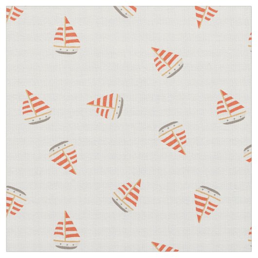 Zeilboot zomer checker  stof (Close Up)