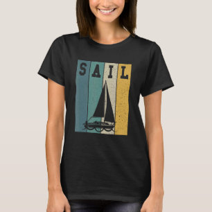 Zeilboot Zonsondergang Boot Kapitein Zeilen 1 T-shirt