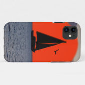 Zeilboot Zonsondergang Case-Mate iPhone Case (Achterkant (horizontaal))