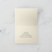 Zeilboot zonsondergang met meeuwen Sympathie Dank Kaart (Binnen)