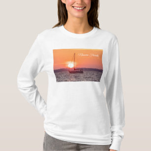 Zeilboot Zonsopgang Lange Mouwen T-shirt