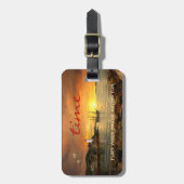 Zeilboot Zonsopgang Oceaan Bagagelabel (Voorkant verticaal)