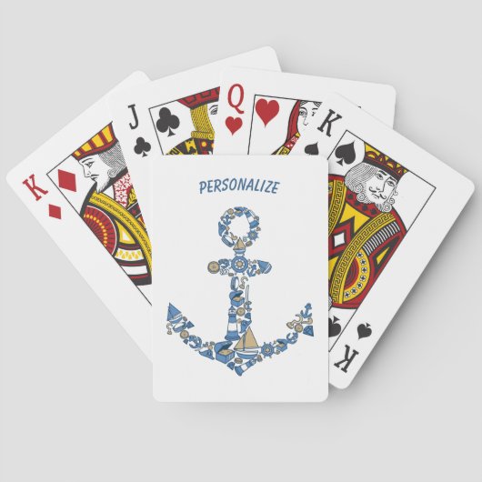 Zeilbootanker Ongebruikelijke Vuurtoren Pokerkaarten (Achterkant)