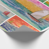 Zeilbootassortiment Cadeaupapier (Hoek)