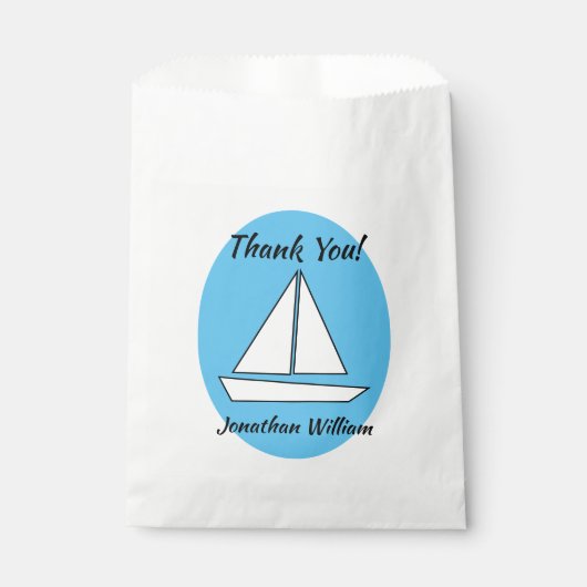 Zeilbootfeest Bedankzakje (Voorkant)