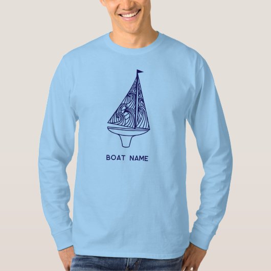 Zeilbootnaam Nautilus  T-shirt (Voorkant)