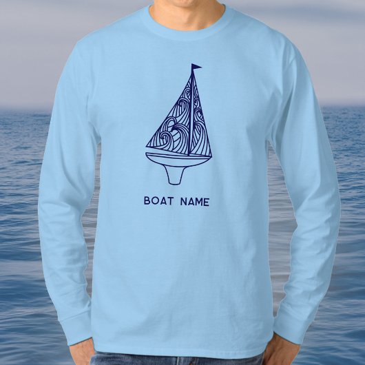 Zeilbootnaam Nautilus T-shirt