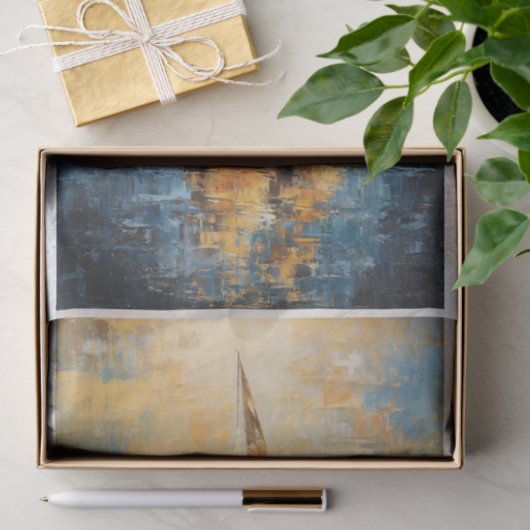 zeilbootontkoppeling tissuepapier (Geschenk)