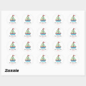 Zeilbootstickers | Taarttoppen Ronde Sticker (Vel)