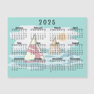 Zeilboten 2025 Kalender Magnetische Kaart