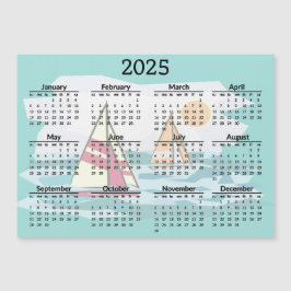 Zeilboten 2025 Kalender Magnetische Kaart