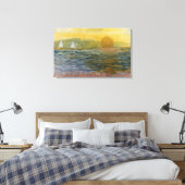 Zeilboten aan de horizon canvas afdruk (Insitu (Slaapkamer))