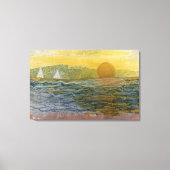 Zeilboten aan de horizon canvas afdruk (Voorkant)