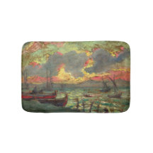 Zeilboten aan de kust (door Kimon Loghi)