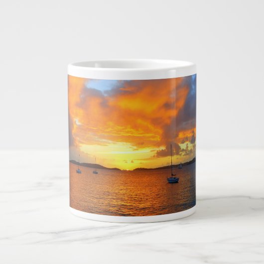 Zeilboten aan de Mok Golden Sunset (Voorkant)