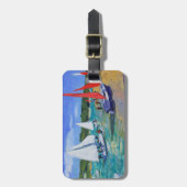 Zeilboten Bagagelabel (Voorkant verticaal)