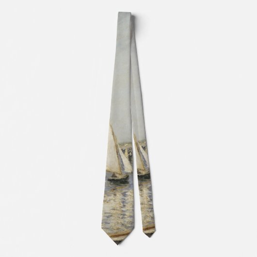 Zeilboten bij Argenteuil door Gustave Caillebotte Stropdas (Voorkant)