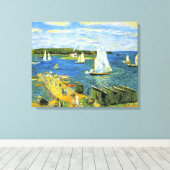 Zeilboten bij Mahone Bay in Canada Canvas Afdruk (Insitu (Houten vloer))