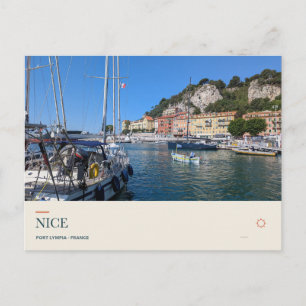 Zeilboten bij Port Lympia in Nice Briefkaart