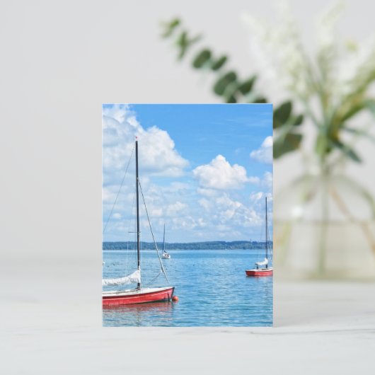 Zeilboten Briefkaart (Staand voorkant)