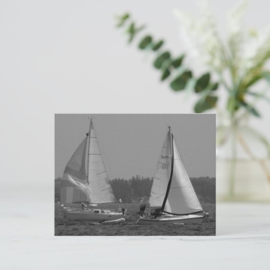 Zeilboten Briefkaart (Staand voorkant)