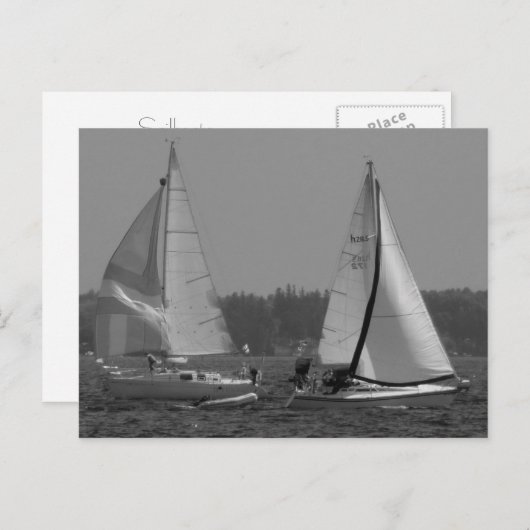 Zeilboten Briefkaart (Voorkant / Achterkant)