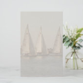 Zeilboten Briefpapier (Staand voorkant)