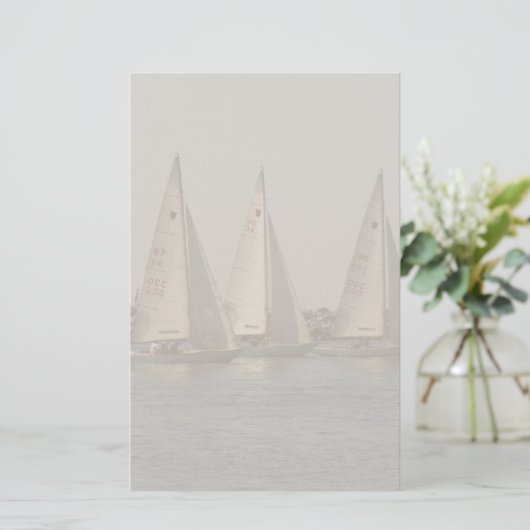 Zeilboten Briefpapier (Staand voorkant)