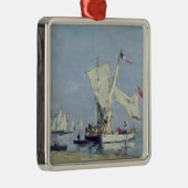 zeilboten, c.1869 metalen ornament (Rechts)