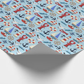 Zeilboten Cadeaupapier (Hoek)