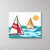 Zeilboten Canvas Afdruk (Voorkant)