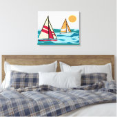 Zeilboten Canvas Afdruk (Insitu (Slaapkamer))