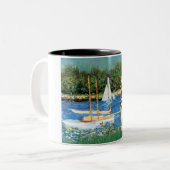 Zeilboten - Cardigan Welsh Corgi 5 Tweekleurige Koffiemok (Voorkant links)