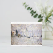 Zeilboten - Claude Monet Briefkaart (Staand voorkant)