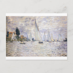 Zeilboten - Claude Monet Briefkaart