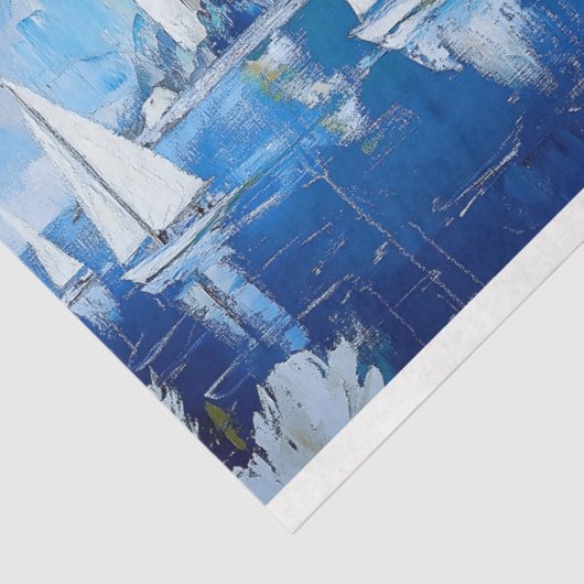 Zeilboten Collage Decoupage Tissuepapier (Detail)