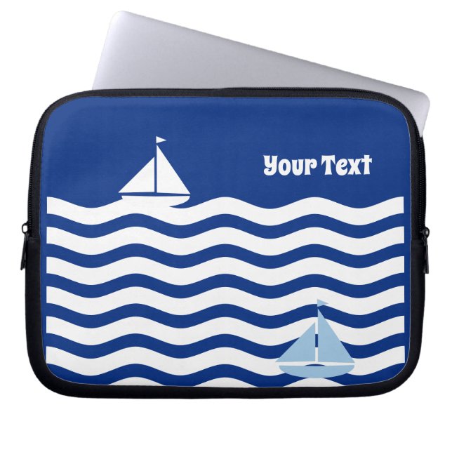 Zeilboten Dag Aangepast Laptop Sleeve (Voorkant)