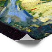 Zeilboten door de haven, mooi kunstschilderij poster (Hoek)