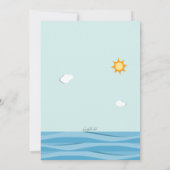 Zeilboten drie Uitnodiging (Achterkant)